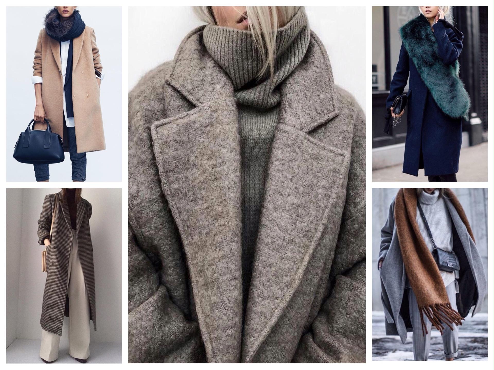 С чем носить зимнее пальто